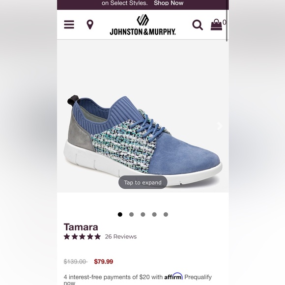 Johnston and Murphy Tamara Sneakers - Picture 2 of 5